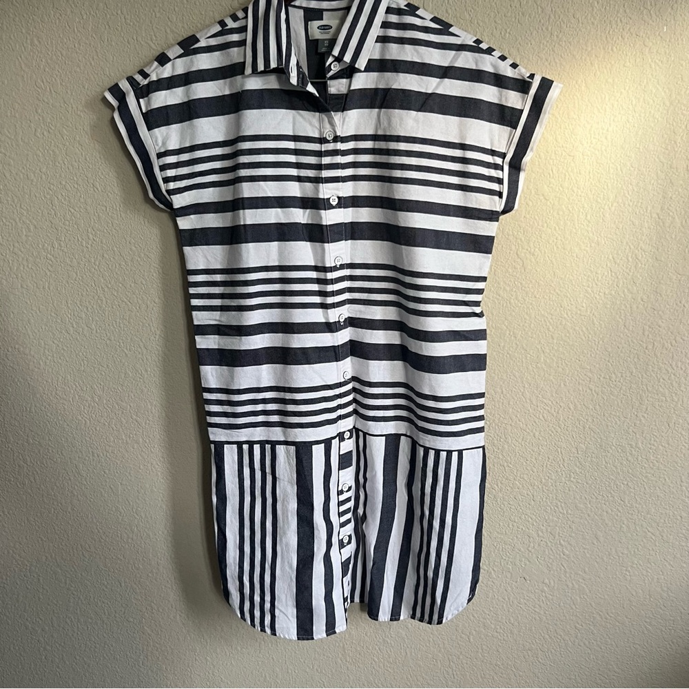 Striped Button Down Dress